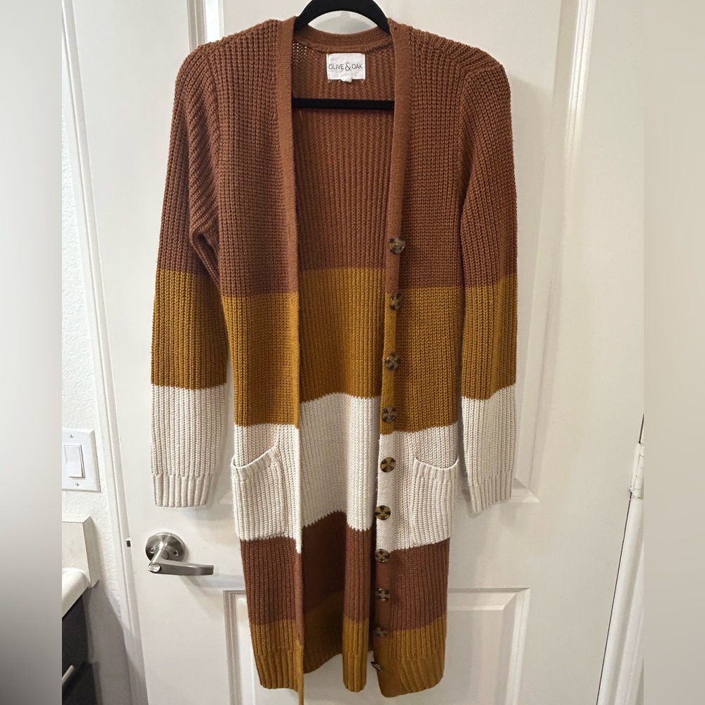 NEW! Olive & Oak Long Cardigan